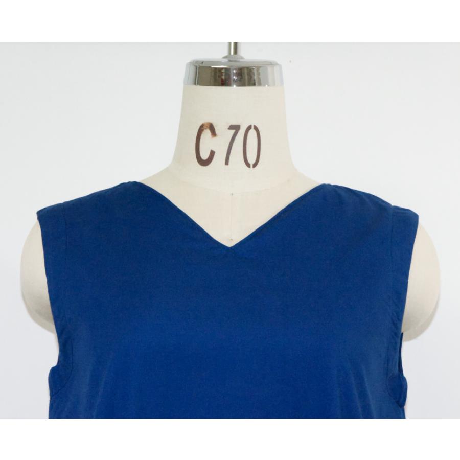 VネックノースリーブワンピースBlue |  | 09