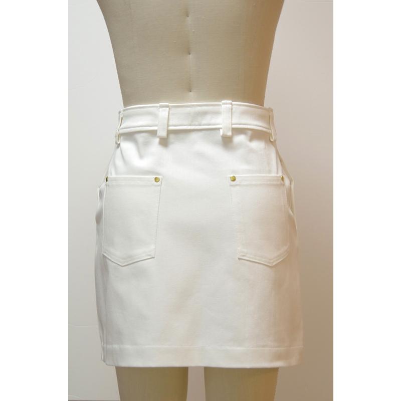 ホワイトデニムストレッチミニスカート72 |  | 10