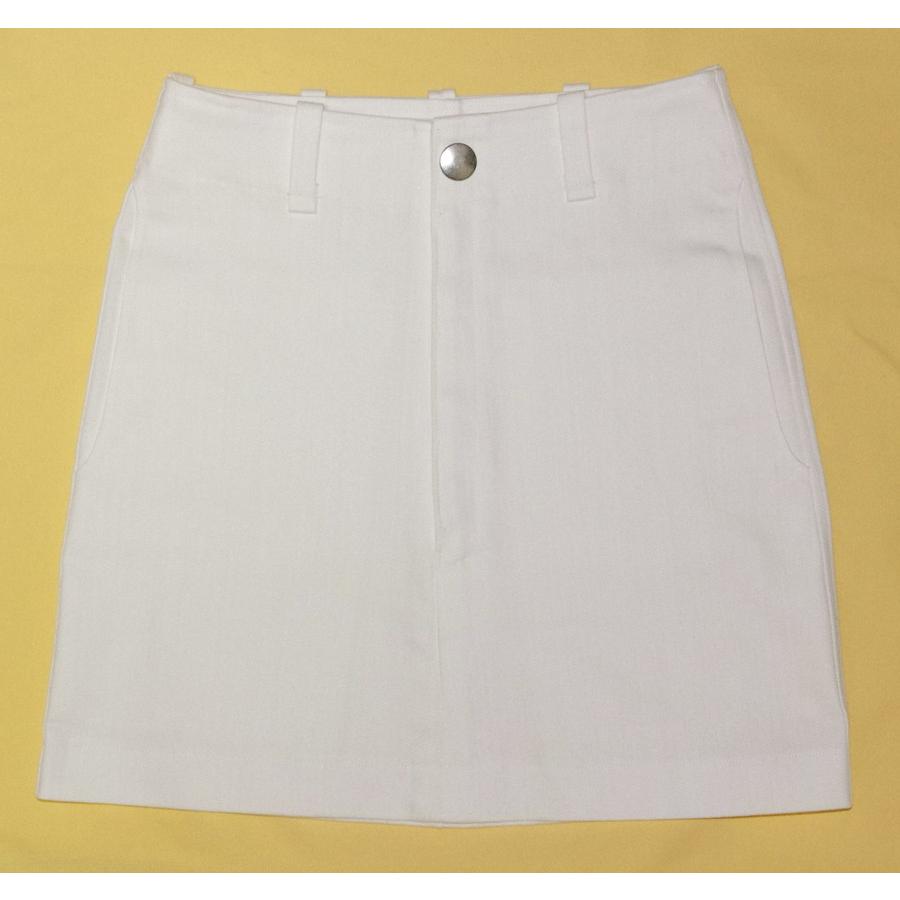 White Stretch Denim Skirt 63 | 