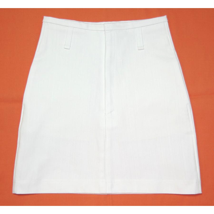 White Stretch Denim Skirt 67A | 