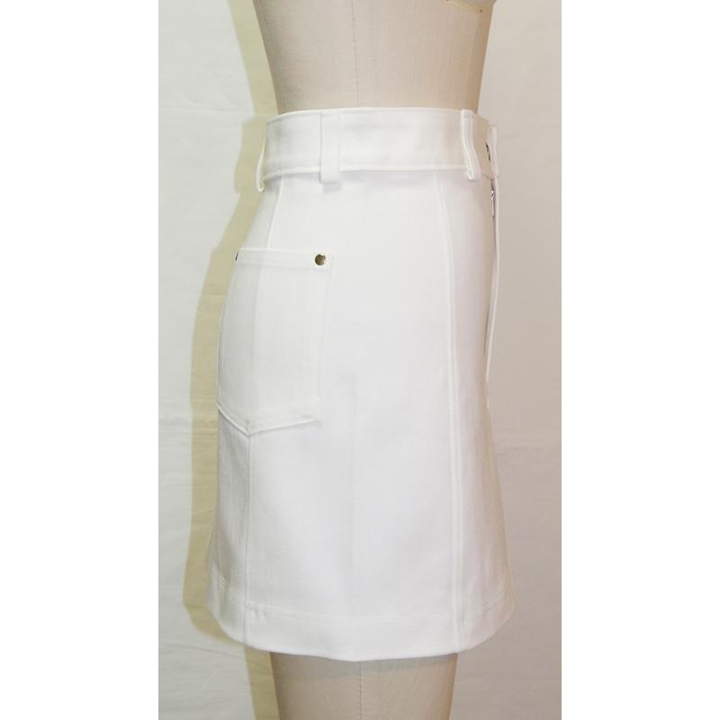 White Stretch Denim Skirt A4-70 |  | 10