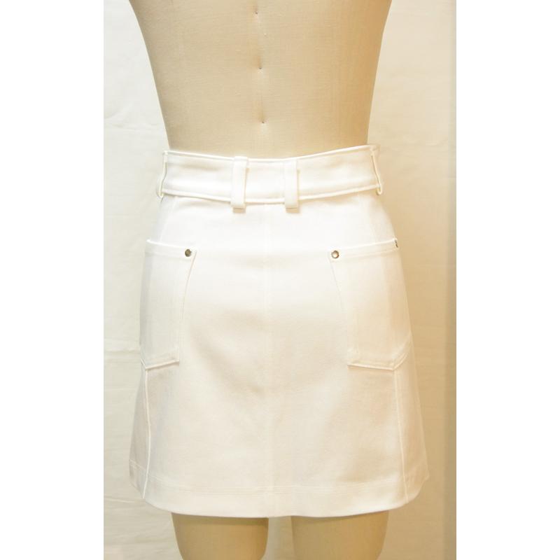 White Stretch Denim Skirt A4-70 |  | 11