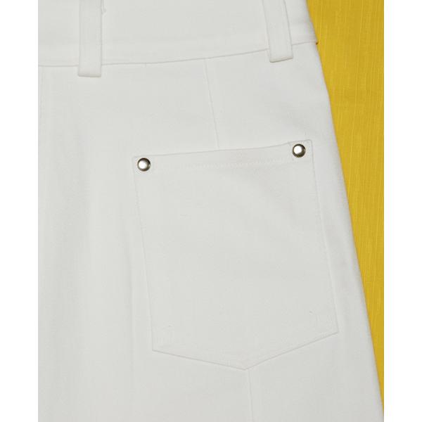White Stretch Denim Skirt A4-70 |  | 04