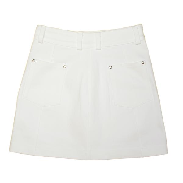 White Stretch Denim Skirt A4-70 |  | 05
