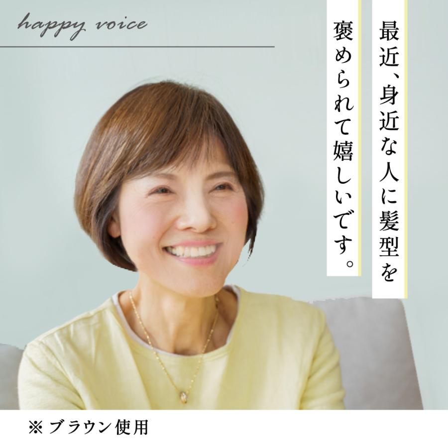白髪かくし 部分ウィッグ 頭頂部 白髪隠し つむじ かつら 女性