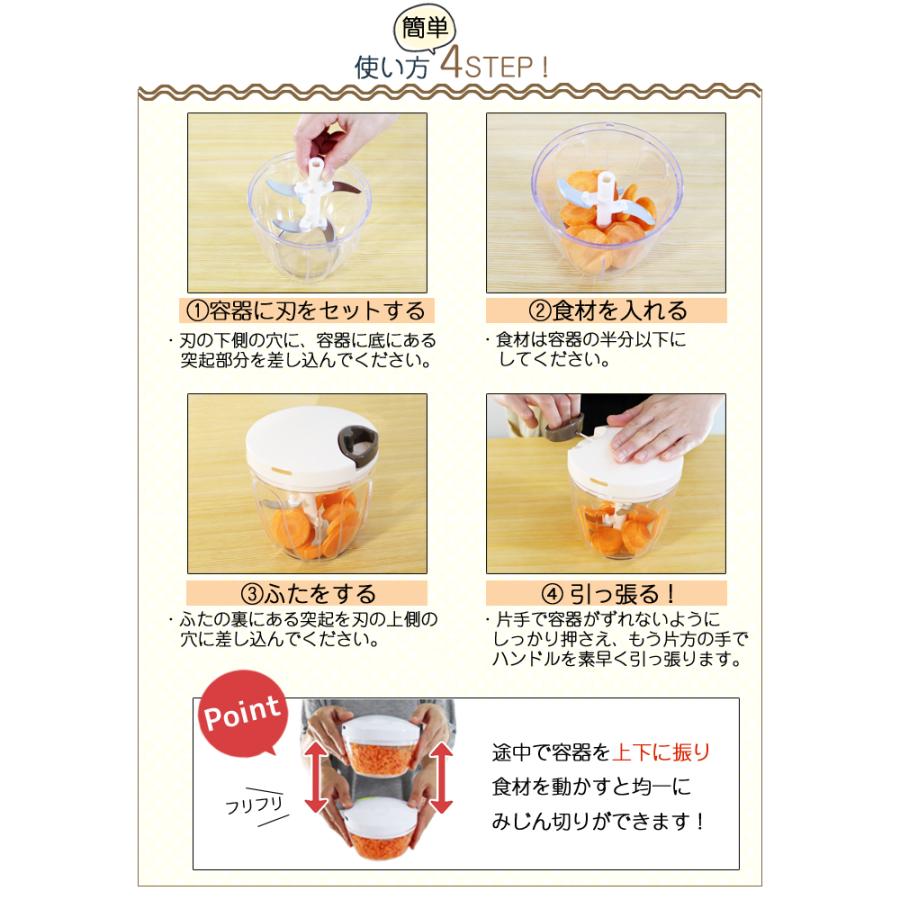 強化版 大容量900ml ふたも洗える 全品最安値に挑戦 ぶんぶんチョッパー スーパー5 5枚刃 フードプロセッサー フードチョッパー 手動 フードスライサー みじん切り器