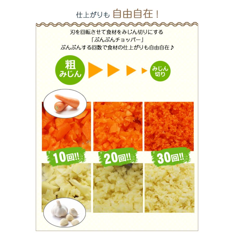 強化版 大容量900ml ふたも洗える 全品最安値に挑戦 ぶんぶんチョッパー スーパー5 5枚刃 フードプロセッサー フードチョッパー 手動 フードスライサー みじん切り器