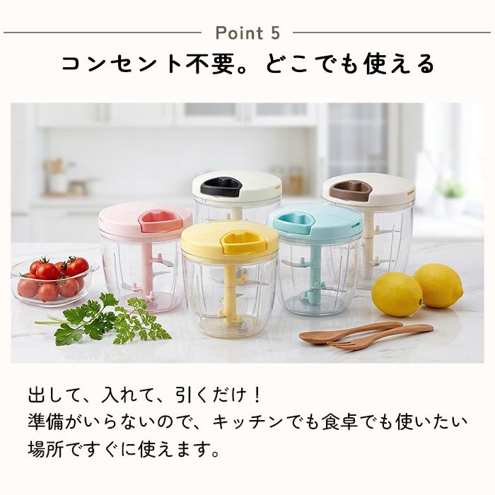 ぶんぶんチョッパー スーパー5 食洗機対応 みじん切り器 強化版 手動
