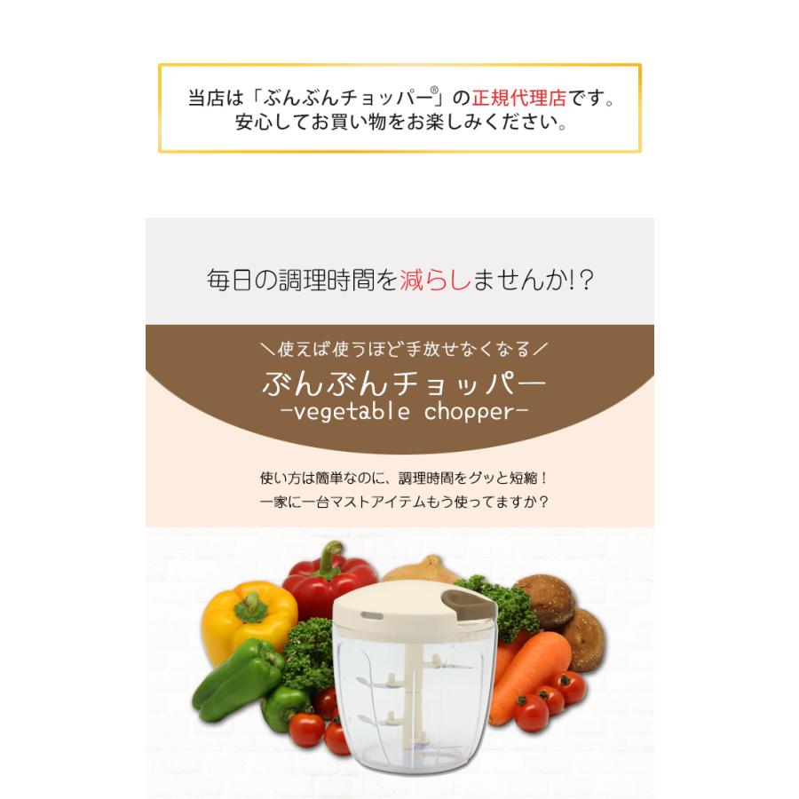 強化版 大容量900ml ふたも洗える ぶんぶんチョッパー5S 2個セット 5枚