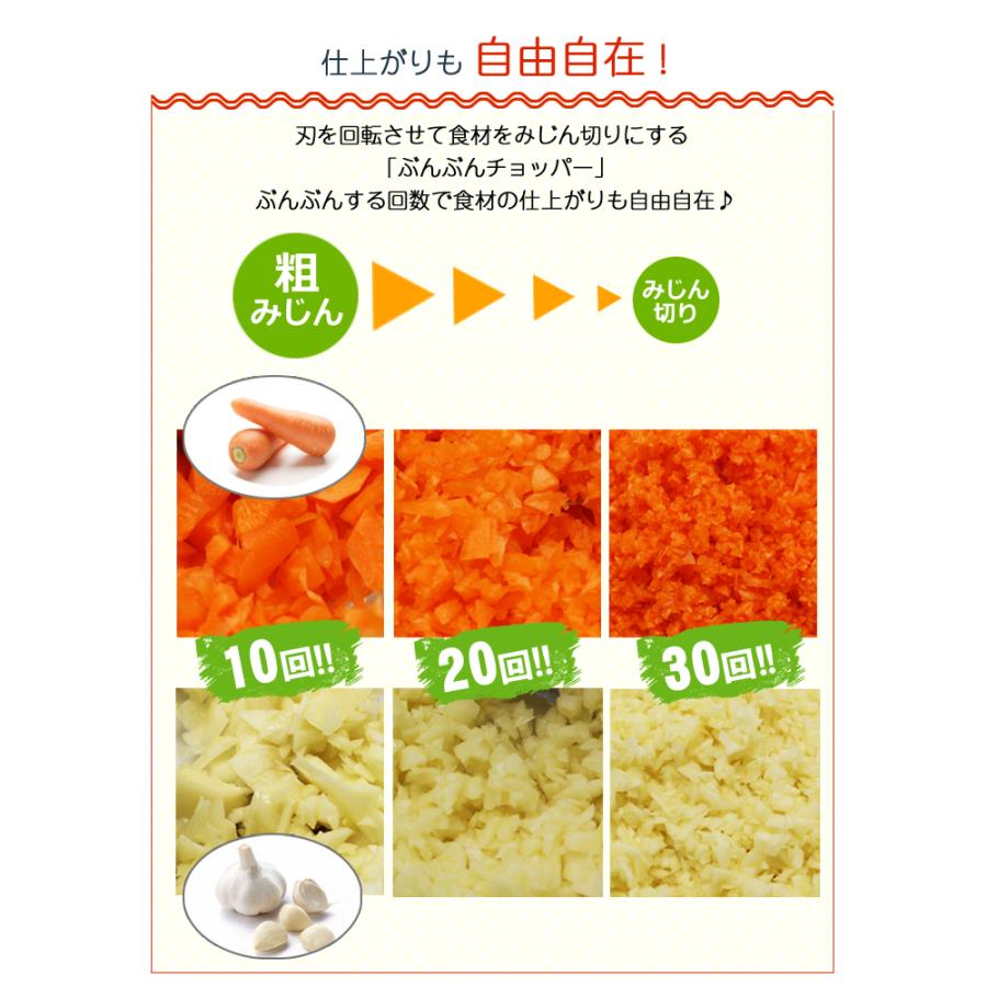 ふたも洗える ぶんぶんチョッパーr ぶんぶんチョッパースーパー5 2種類セット 640ml 強化版 900ml みじん切り器 フードプロセッサー フード チョッパー Setbbc11 23 Chacha雑貨店 通販 Yahoo ショッピング