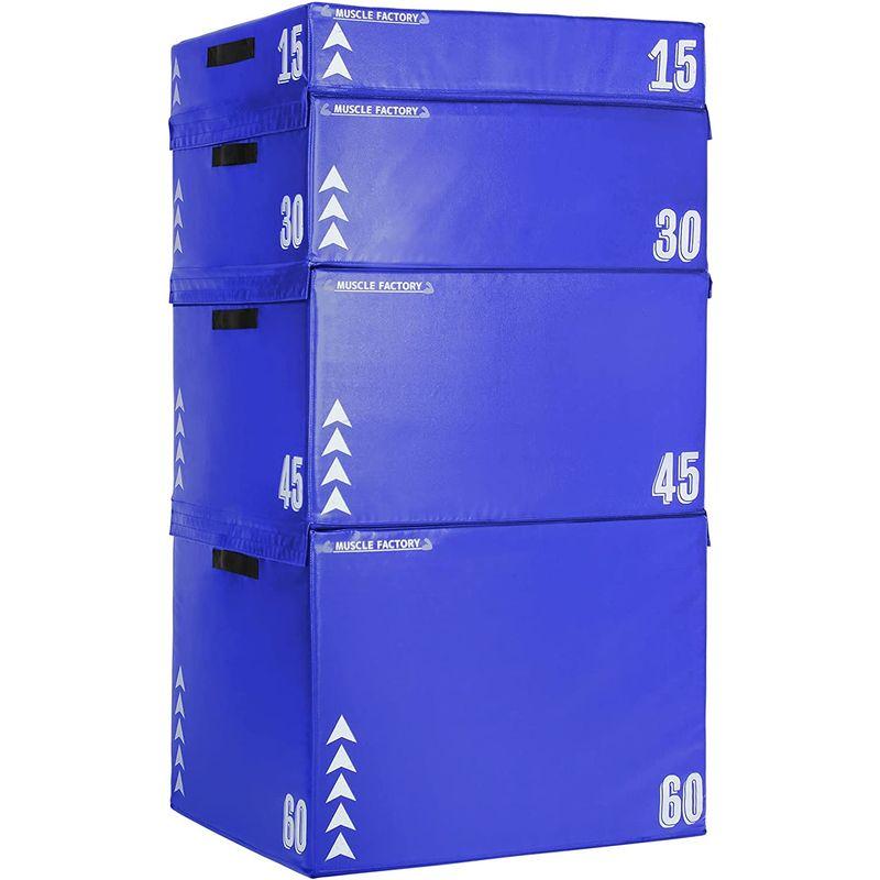 MUSCLE FACTORY ジョイント式 プライオボックス ソフト プライオメトリクス ボックス 昇降台 ジャンプ台 ステップ台 跳び箱