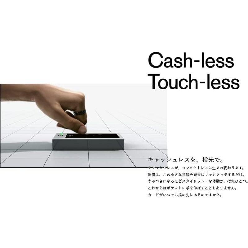 EVERING Black スマートリング エブリング 非接触決済 VISAタッチ タッチ決済 (US7.5 (約15号)， BLACK) Black スマートリング エブリング 非接触決済 VISAタッチ タッチ決済 US7 約15号 BLACK