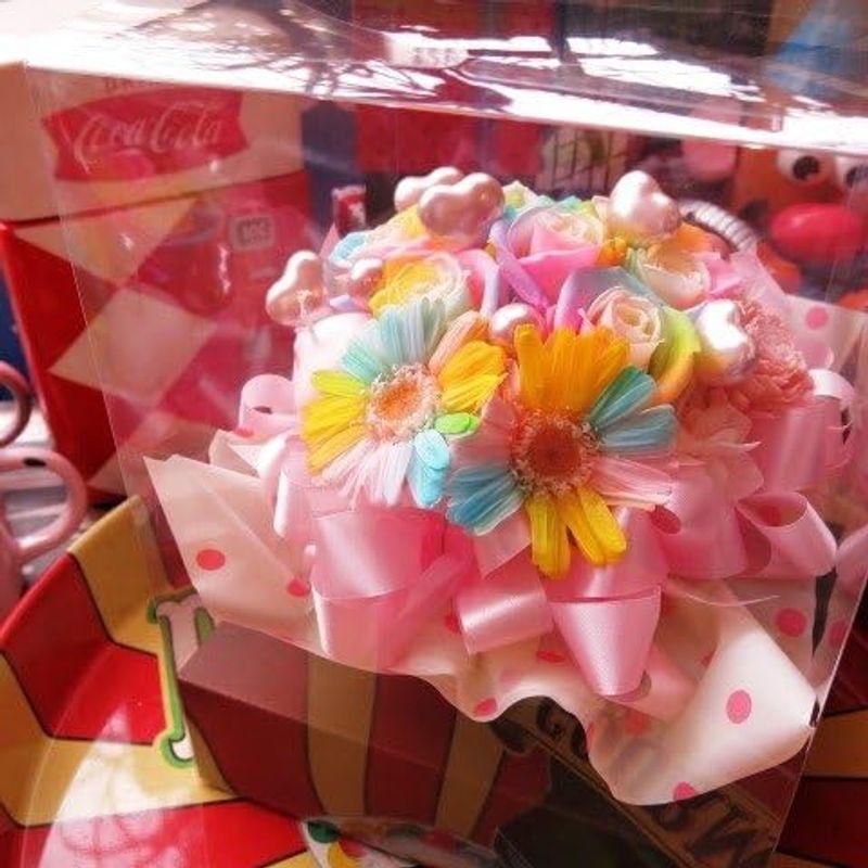 レインボーローズ プリザーブドフラワー レインボーガーベラ プリザーブドフラワー入り ローズ８ ガーベラ２ ケース付き 誕生日プレゼント・記 プリザーブドフラワー レインボーガーベラ プリザーブドフラワー入り ローズ８ ガーベラ２ ケース付き 誕生日プレゼント