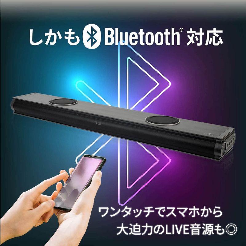 RATOM サウンドバー テレビ スピーカー ホームシアター 120W・2.2ch・重低音強化型ver.2 サウンドバー テレビ スピーカー ホームシアター 120W 2ch 重低音強化型ver