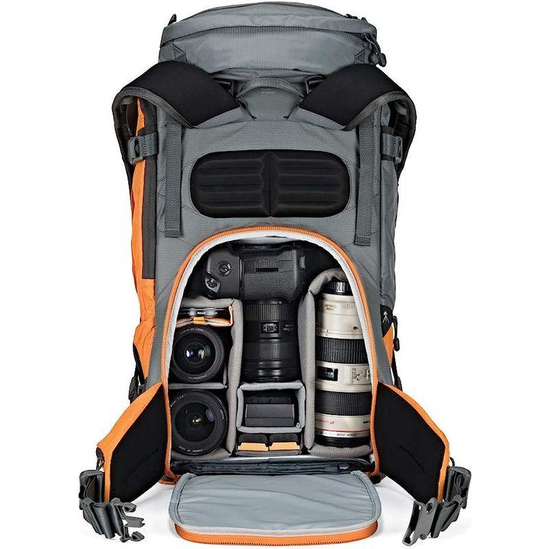 Lowepro カメラバッグ パウダー BP500AW グレー/オレンジ 51L レインカバー付属 LP37230-PWW カメラバッグ パウダー BP500AW グレー/オレンジ 51L レインカバー付属 LP37230 PWW