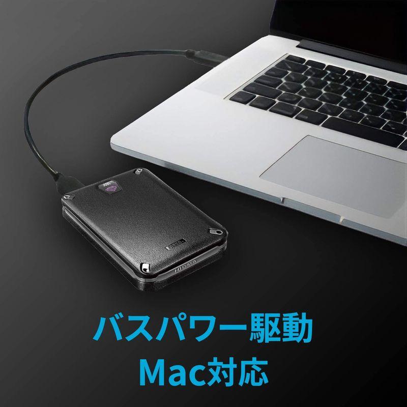 アイ・オー・データ ハードウェア暗号化&パスワードロック対応耐衝撃ポータブルSSD 1TB Win/Mac/ServerOS対応 USB 3 外付けハードディスク、ドライブ U1748165327(16373円)