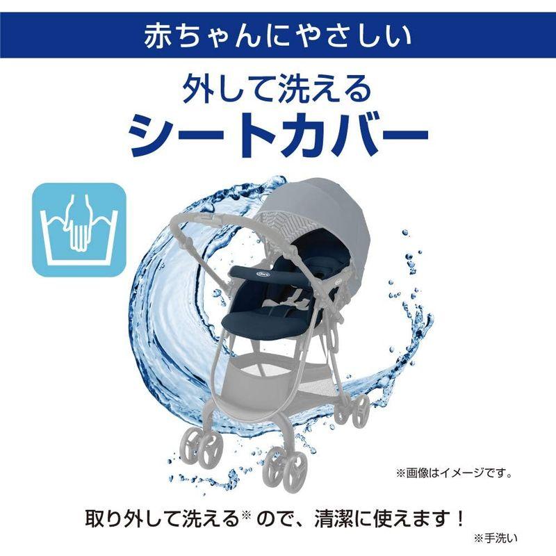 ベビーカー GRACO (グレコ) A型ベビーカー シティスター GB 1か月~36か月まで 軽量 両対面 (ブラックウォーブン) 2120616｜chaco-2｜05