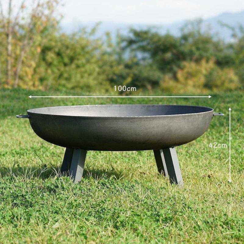ファイヤーピット・ガーデン（焚き火台） (100cm) 100cm ガーデン 焚き火台 サイズ