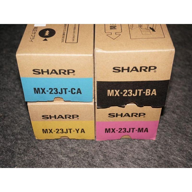 安心の日本製 プリンタ用トナーカートリッジ トナーカートリッジ シャープ SHARP MX-23JTBA/MA/YA/CA 4色セット 純正 トナー 適合機種：MX-2310F/MX-2311FN/MX-