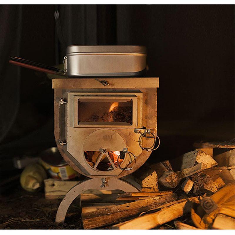 CHANGE MOORE 薪ストーブ 折りたたみ キャンプ 耐熱ガラス 煙突 アウトドア 軽量2.8kg コンパクト収納 304ステンレス 304ステンレス MOORE 薪ストーブ 折りたたみ キャンプ 耐熱ガラス 煙突 アウトドア 軽量2 8kg コンパクト収納