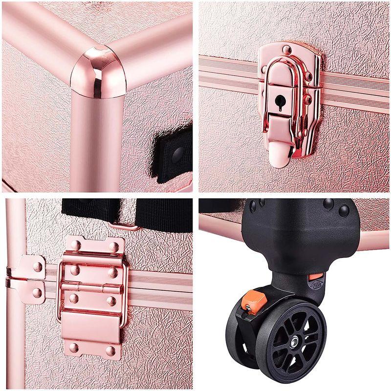 BYOOTIQUE メイクキャリーケース 4IN1 キャスター付 鍵付き 4