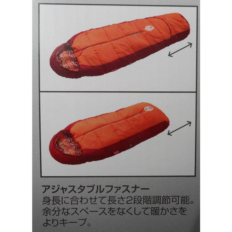 安心の正規品通販 アウトドア用寝袋 コールマン(Coleman) 寝袋 キッズマミーアジャスタブル C4 使用可能温度4度 マミー型 オレンジ 2000027271