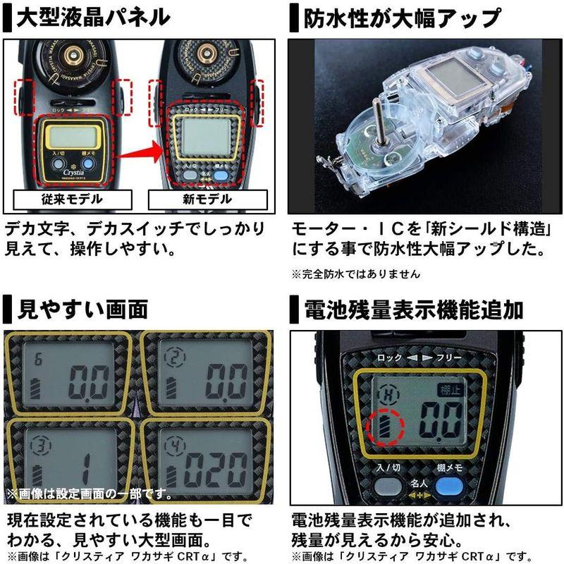 釣り用リール ダイワ(DAIWA) リール クリスティアワカサギ CRT+ レッド｜chaco-2｜03