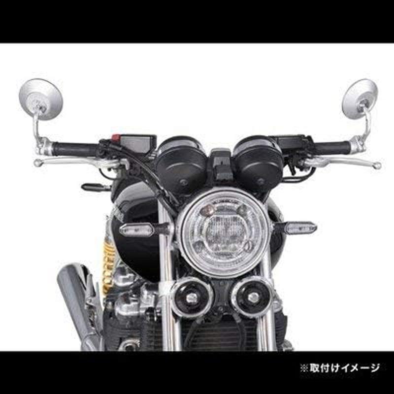 バイクアクセサリー タナックス (TANAX) バイクバーエンドミラー ナポレオン バレンネオミラーC (シルバー) 左右共通 丸型 ANC-102｜chaco-2｜03