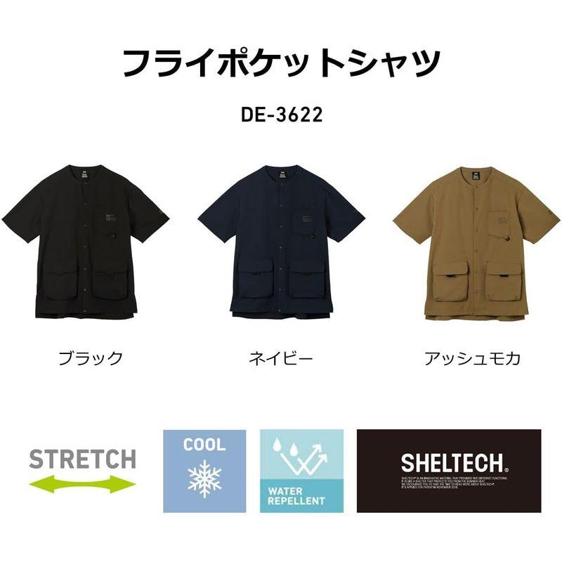 フィッシングベスト ブラック フライポケットシャツ ダイワ(DAIWA) DE-3622 フライフィッシングウェア M｜chaco-2｜10