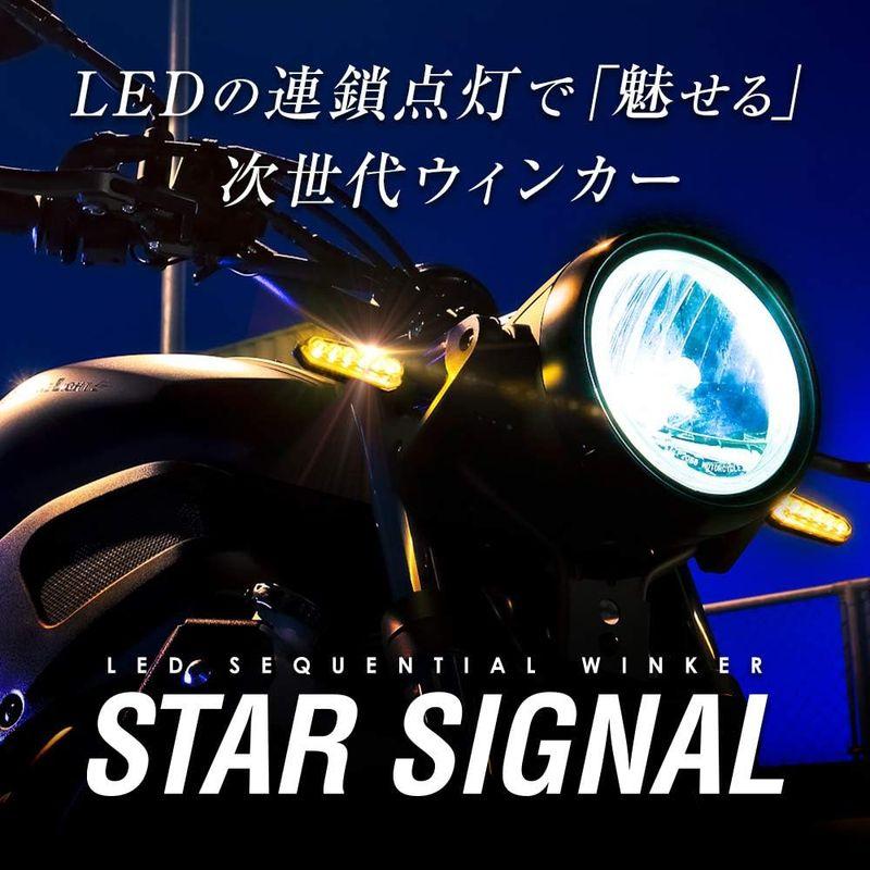 バイク用ウインカーセット スフィアライト バイク用 LEDシーケンシャルウインカーセット STAR SIGNAL スモークレンズ SSS01S｜chaco-2｜06