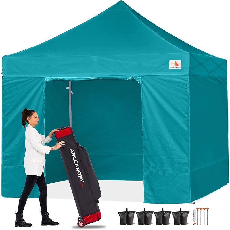 限定品 ABCCANOPY ワンタッチタープテント 屋根用ポール付き 横幕4枚（サイドシート3枚 ドアシート1枚付き） ファスナーで連結 3m/2. 【GM7025745243】(24623円)