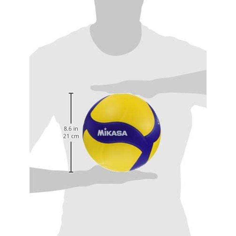 スポーツ用品 ミカサ(MIKASA) バレー トレーニング メディシンボール5号 一般・大学・高校生用 1kg イエロー/ブルー VT1000W 推奨内圧｜chaco-2｜02