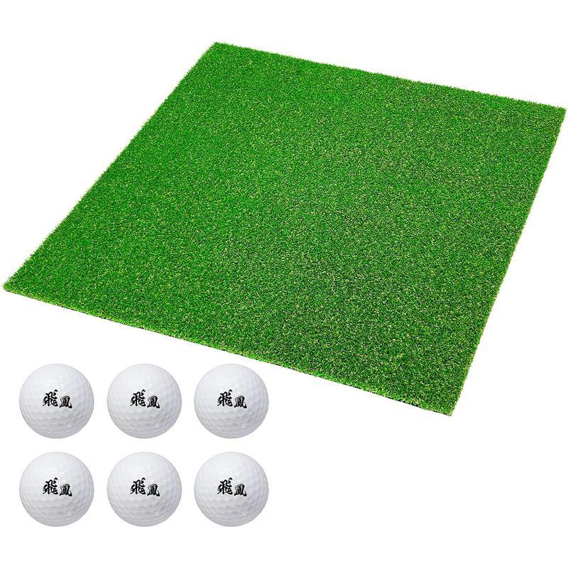 GolfStyle ゴルフマット 20mm ラフ芝 ゴルフ 練習 マット 100×100cm アイアン ショット アプローチ 練習用 Rou ゴルフマット 20mm ラフ芝 ゴルフ 練習 マット 100×100cm アイアン ショット アプローチ 練習用 Rou