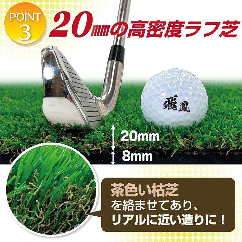 GolfStyle ゴルフマット 20mm ラフ芝 ゴルフ 練習 マット 100×100cm アイアン ショット アプローチ 練習用 Rou ゴルフマット 20mm ラフ芝 ゴルフ 練習 マット 100×100cm アイアン ショット アプローチ 練習用 Rou