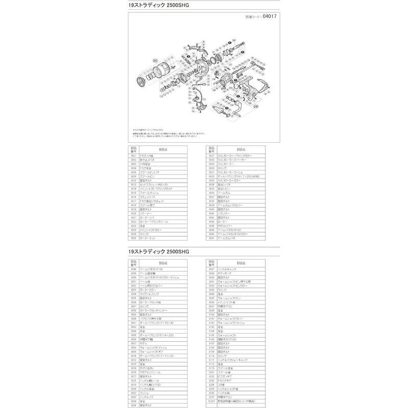 最短・翌日出荷 リールパーツ シマノ(SHIMANO) 純正パーツ 19 ストラディック 2500SHG ハンドル組 04017-400