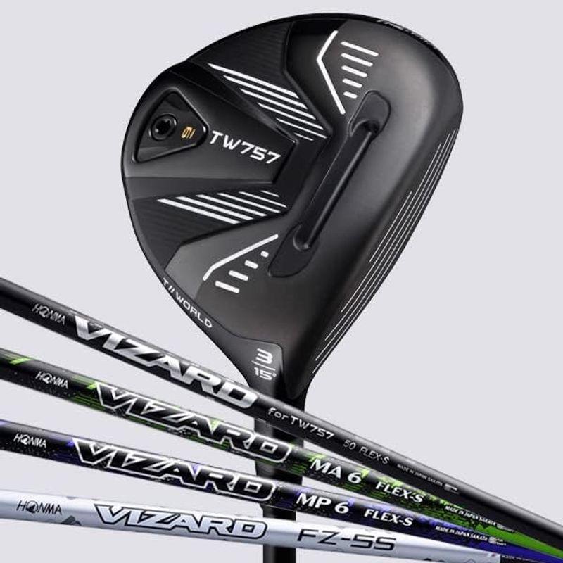 本間ゴルフ フェアウェイウッド T//WORLD TW757 FW VIZARD MA5 ロフト角：15° 番手：FW#3 フレックス：S フェアウェイウッド MA5 フレックス：S T//WORLD TW757 FW VIZARD 番手：FW#3 ロフト角：15