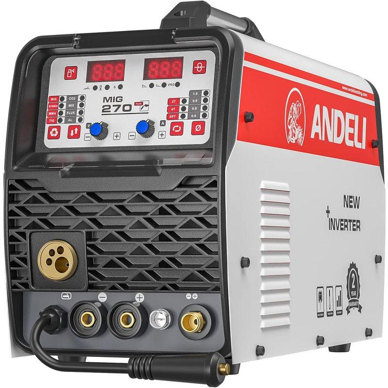 溶接機 ANDELI 半自動溶接機 180A ガス?ノンガスMIG/アーク溶接/lift TIG 100V/200V兼用半自動溶接機 MIG溶接 ア｜chaco-2｜05