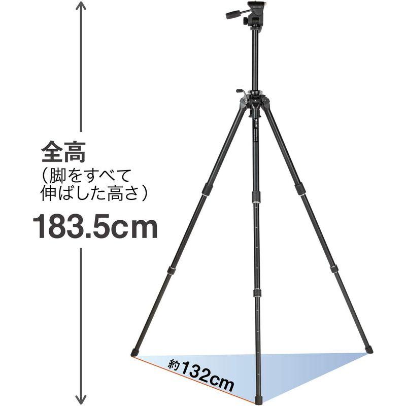 カメラ三脚 SLIK 三脚 プロフェッショナル II NS 3WAY雲台 3段 大型 ショートエレベータ付属 105986｜chaco-2｜05