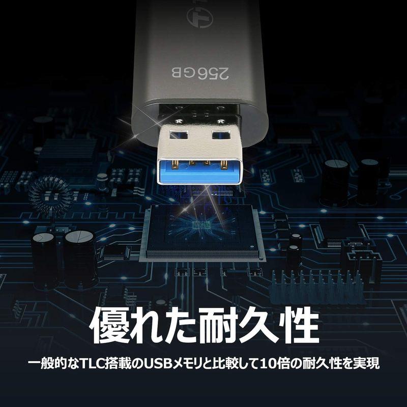 コンピューターアクセサリー トランセンド 高速・高耐久USBメモリ 256GB USB 3.2 Gen1 PS4/PS5 動作確認済 (最大転送速度420MB/s｜chaco-2｜07