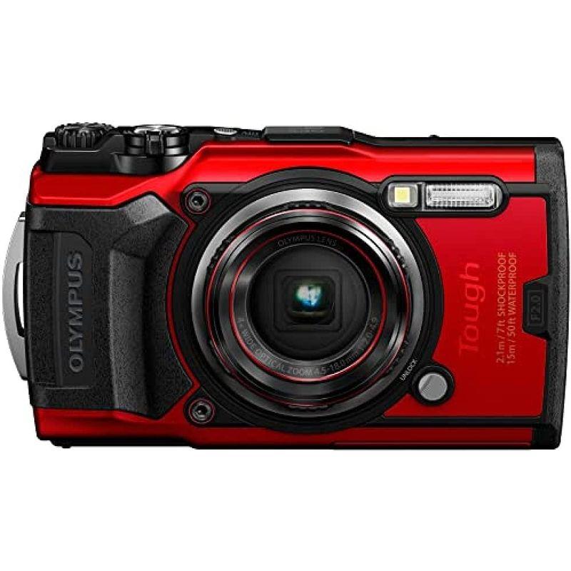 コンパクトデジタルカメラ レッド デジタルカメラ OLYMPUS Tough TG-6 1200万画素CMOS F2.0 15m 防水 100kgf耐荷重 GPS 内｜chaco-2｜02