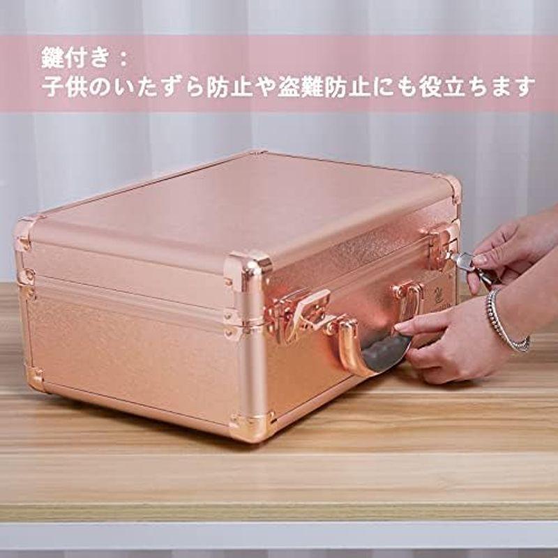 Susire メイクボックス 鏡付き ledライト バニティーケース 持ち運び 大容量 ミニドレッサー 卓上 鏡台 ハリウッドボックス 化粧 Susire 化粧 UOI1282847927(12024円)