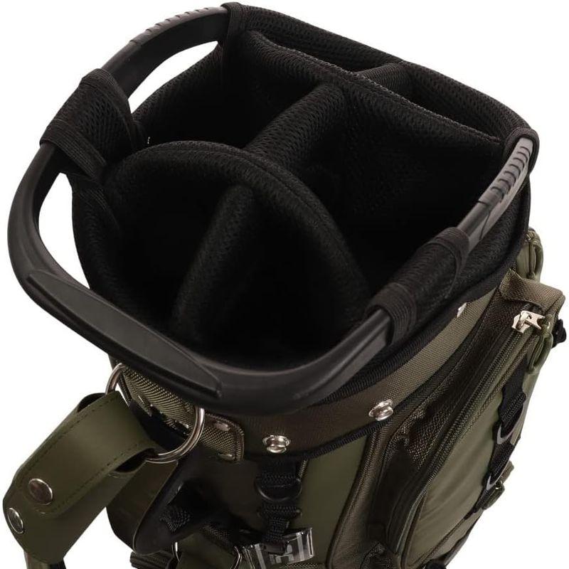 【アウトレット品】 ロイヤルコレクション（ROYALCOLLECTION） ゴルフ キャディバッグ カート式 9型 6分割 RC RCCB-2201-KHK （ 【MY9349287322】(32768円)