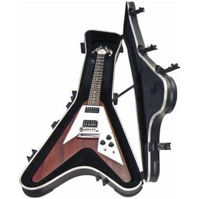 エレキギターケース ブラック 楽器用ハードケース SKB エレクトリックギター フライングVタイプ用ハードケース 1SKB-58｜chaco-2｜02