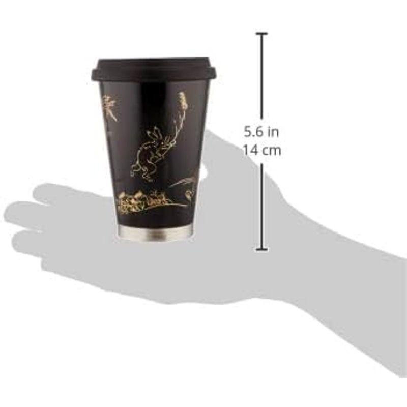 サーモマグ THERMO MUG (サーモマグ) フタ付きステンレスタンブラー 鳥獣戯画(黒) 300ml 漆URUSHI MOBILE TUMBLER｜chaco-2｜03