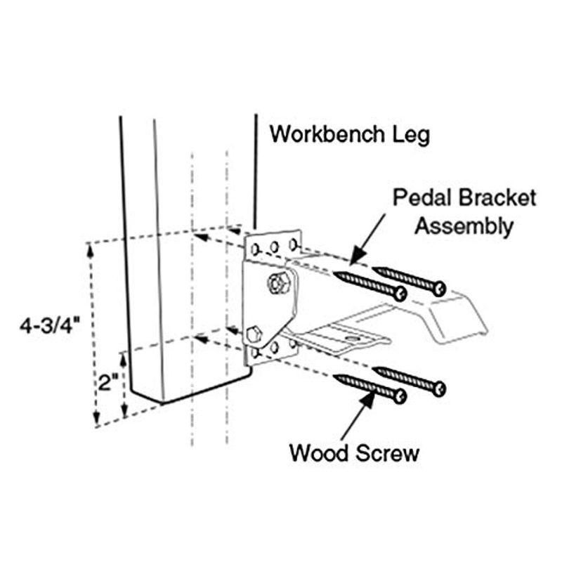 家具・インテリア POWERTEC 17001 キャスター車輪60mm 4個入 ストッパー付き 固定可能 耐荷重181kg 360度回転 締付用ねじセット付｜chaco-2｜05