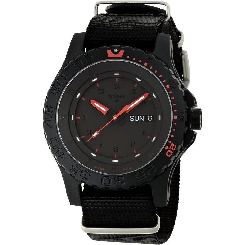 トレーサー 腕時計 P6600 RED COMBAT メンズ 正規輸入品 ブラック｜chaco-2｜02