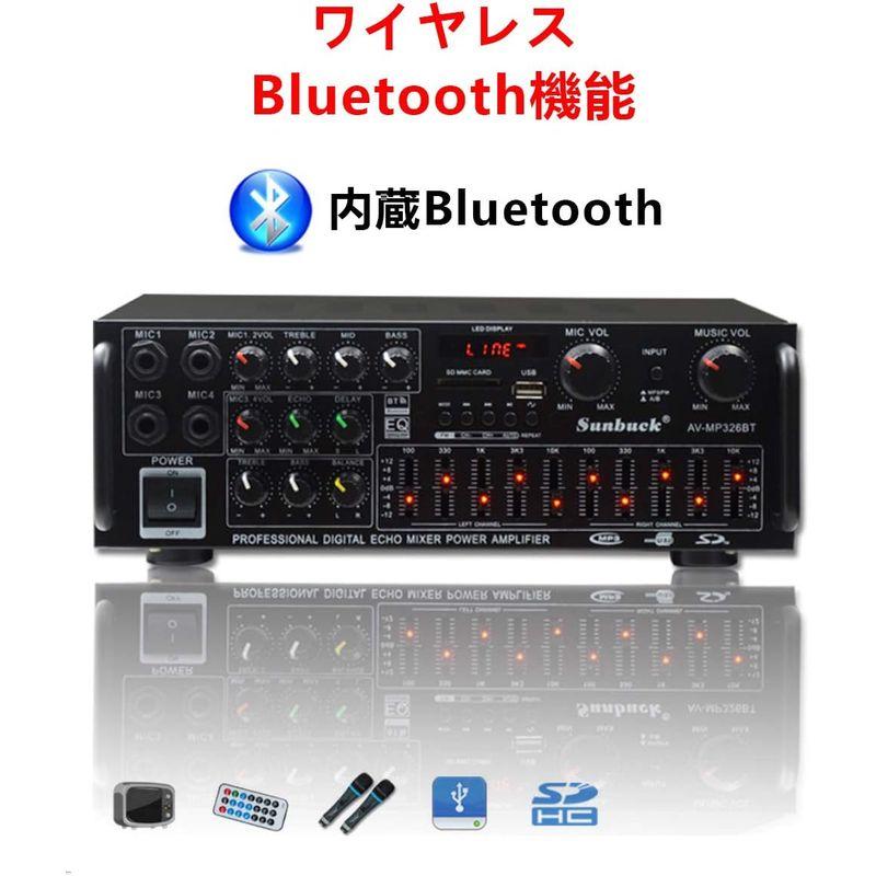 高音質HiFiパワーホームアンプ Bluetoothオーディオサウンドアンプ デジタルアンプ オーディオアンプ カラオケアンプ 110V E｜chaco-2｜06