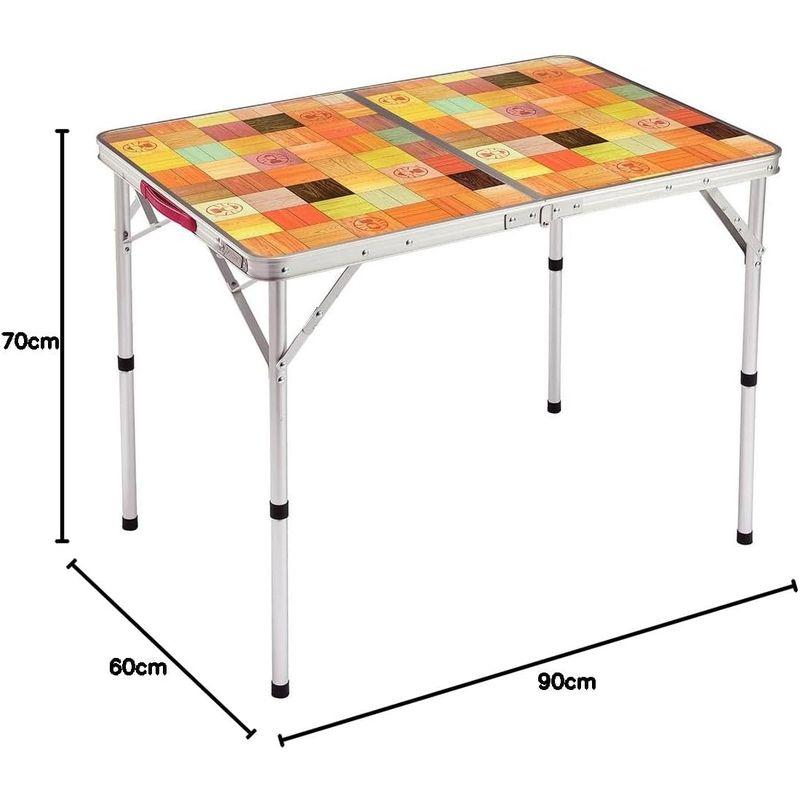 コールマン(Coleman) テーブル ナチュラルモザイクリビングテーブル90プラス ベージュ 90cm 2000026752｜chaco-2｜02