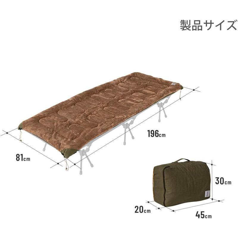 DOD(ディーオーディー) モフモフチェンジャー コットカバーリバーシブル シュラフの中敷きにもCV1-042-BR｜chaco-2｜06