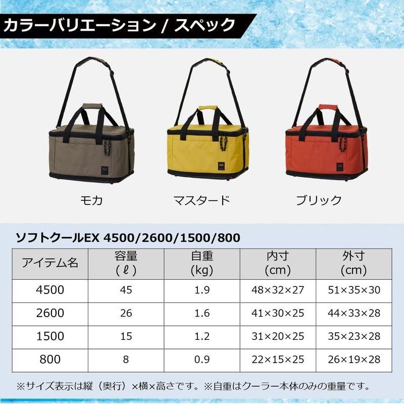 ダイワ(DAIWA) クーラーボックス ソフトクールEX 1500 マスタード 小型 15リットル｜chaco-2｜03